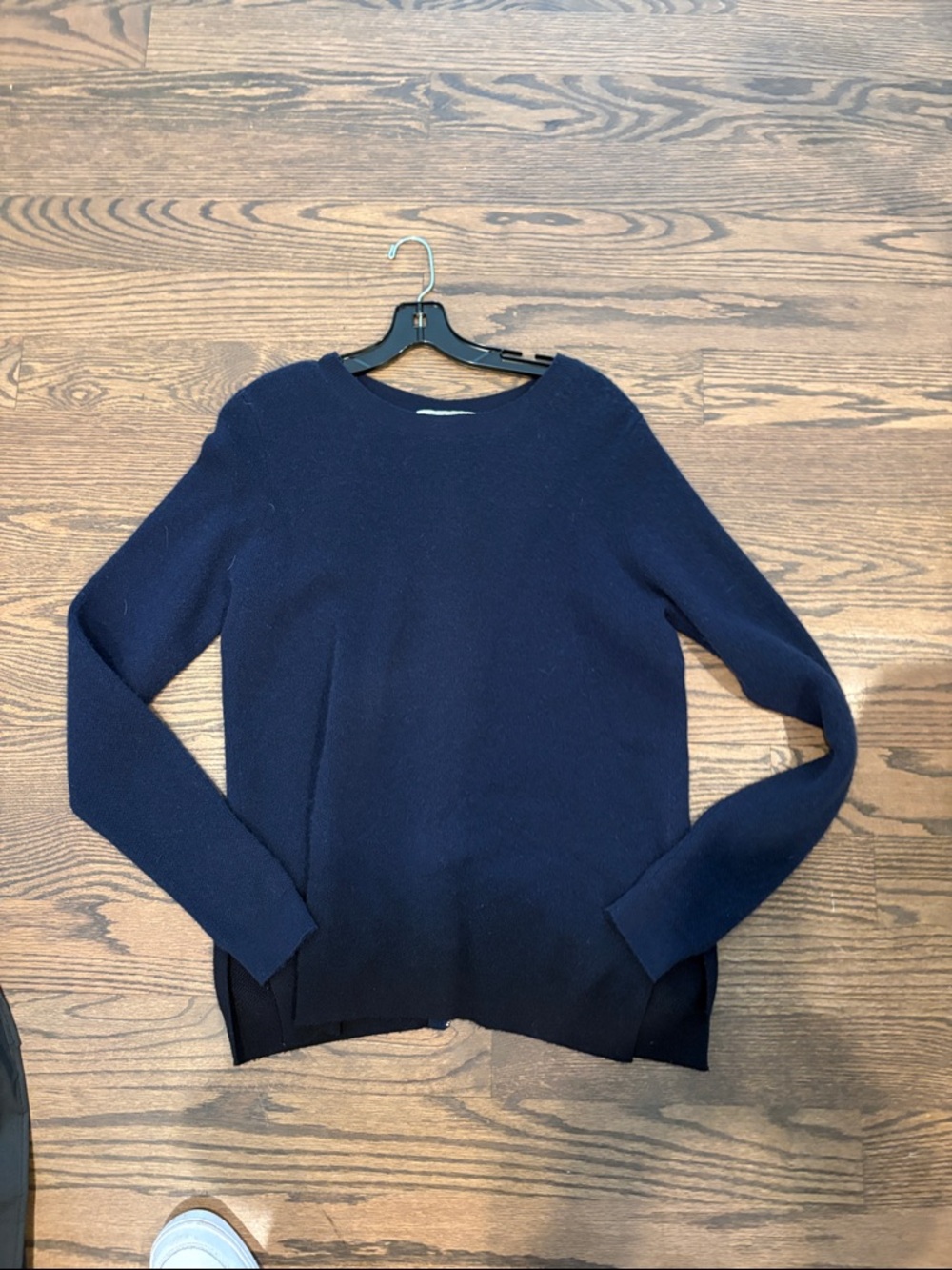 Classic Women's Navy Crewneck Sweater cashmere